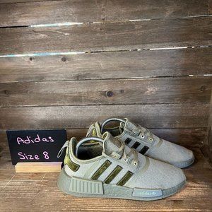 Womens Adidas NMD R1 Orbit Olive Green Athletic Running Sneakers Shoes Size 8 M